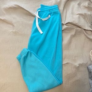 blue joggers
